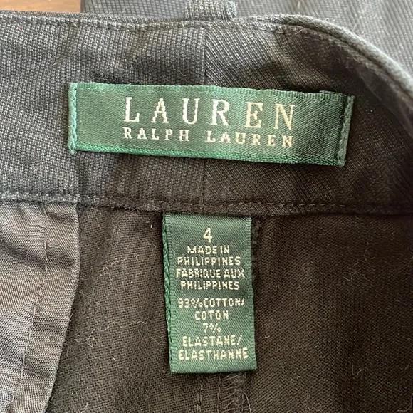 Lauren Ralph Lauren Womens Black Jeans sz 4 Cotton Elastane - Picture 4 of 4